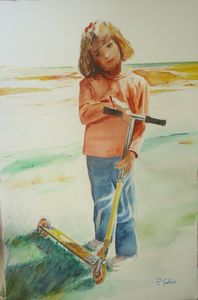 LA NIÑA DEL PATINETE